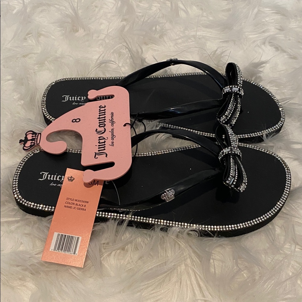 Juicy Couture Bow Flip Flops - Picture 3 of 5